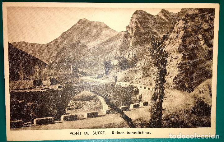 Postales: POSTAL PONT DE SUERT RUINAS BENEDICTINAS EDICIONES E. SAURA - Foto 1