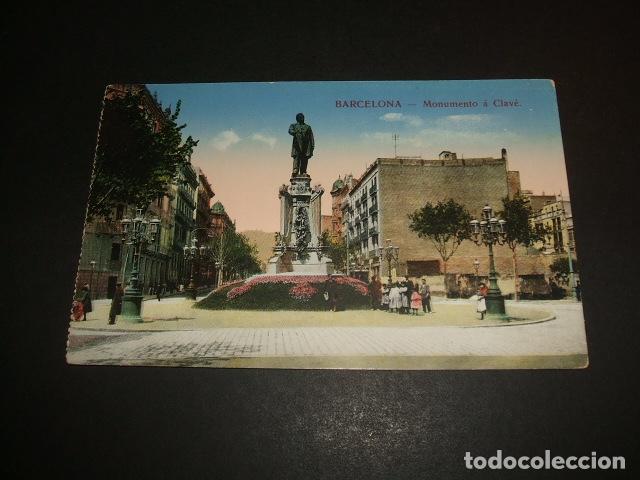 Postales: BARCELONA MONUMENTO A CLAV&Eacute; - Foto 1