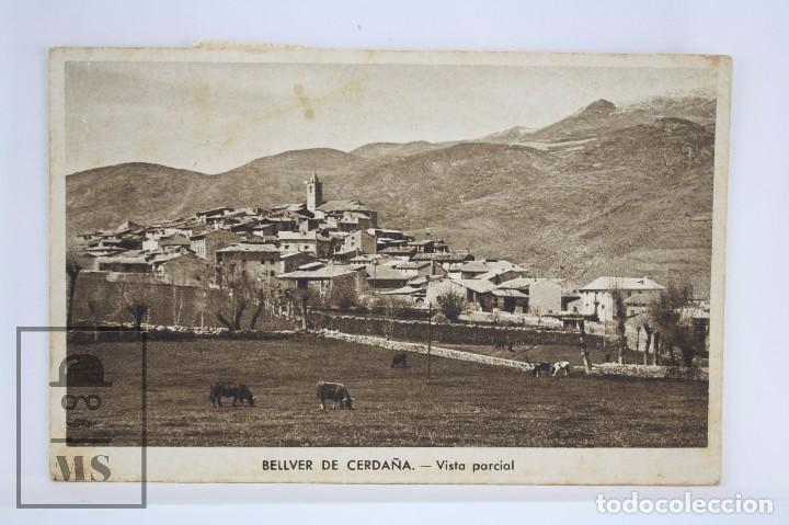 Postkarten: Antigua Postal - Bellver de Cerda&ntilde;a. Vista Parcial - Circulada, A&ntilde;o 1950 - #PJS