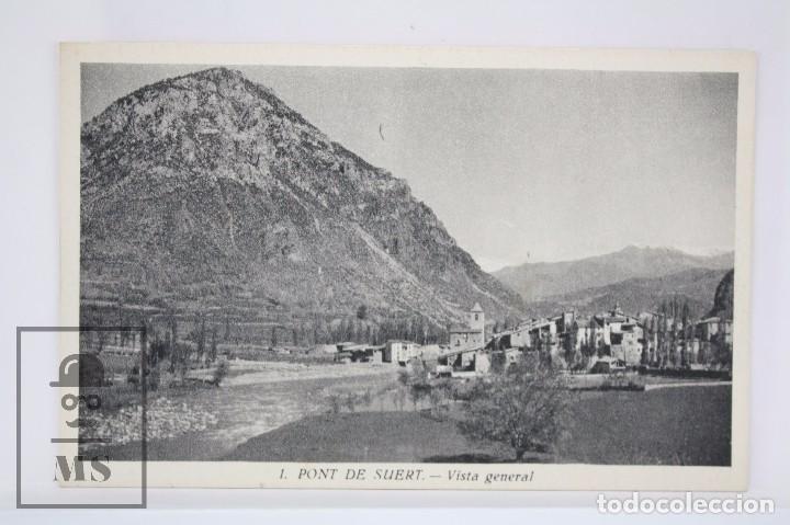 Postkarten: Antigua Postal - 1. Pont de Suert. Vista General - Huecograbadao Mumbr&uacute; - Sin Circular - #PJS