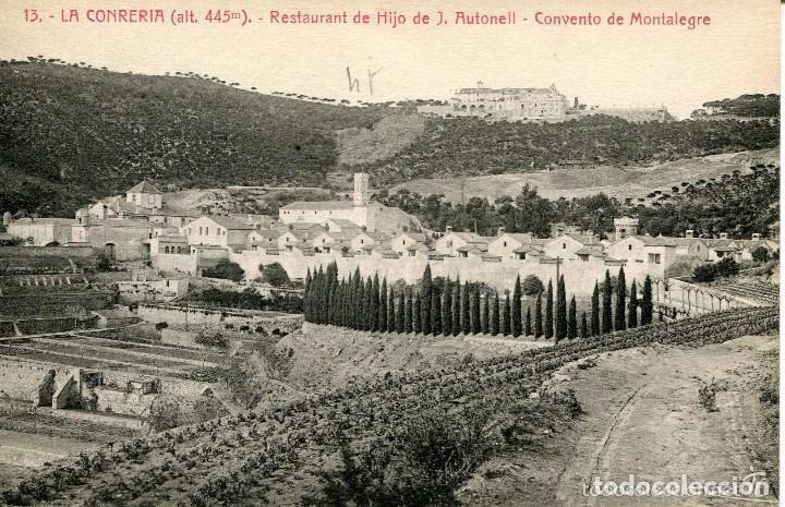 Postcards: TIANA-LA CONRERIA-REST DE H. DE J. AUTONELL.-CONVENTO DE MONTALEGRE. ROISIN-13-MUY RARA