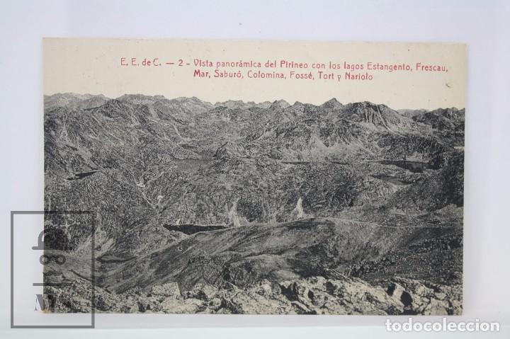Postkarten: Antigua Postal - 2. Vista Panor&aacute;mica del Pirineo con Lagos - Circulada, 1927 - #PJS