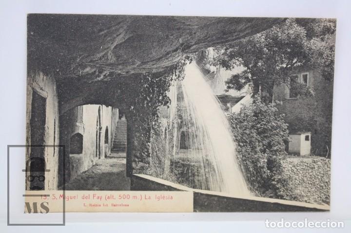 Postkarten: Antigua Postal - 13. S. Miguel del Fay. La Igl&eacute;sia - L. Roisin - Sin Circular - #PJS