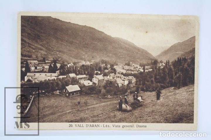 Postkarten: Antigua Postal - 20. Vall d'Aran. L&eacute;s. Vista General. Duana - Circulada - #PJS