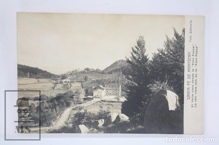Cartes Postales: Postal Fotogr&aacute;fica - Santa F&eacute; de Montseny. El Valle Vistp desde Font Fosca - A&ntilde;o 1950 - #PJS