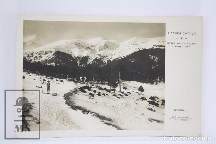 Cartes Postales: Postal Fotogr&aacute;fica - Pirineu Catal&aacute;. 4. Pistes de La Molina i Puig d'Alp - Circulada, 1931 - #PJS
