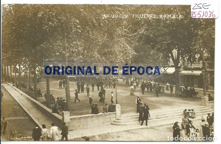 Postcards: (PS-51036)POSTAL FOTOGRAFICA DE GERONA-RAMBLA