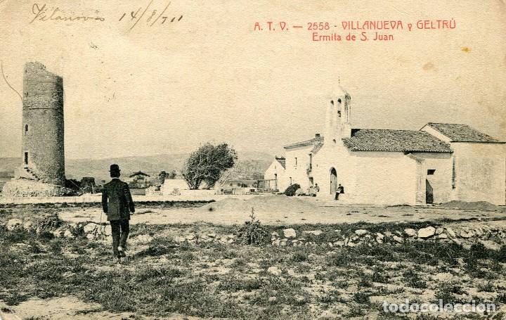 Postcards: a03658 Vilanova Y la Geltru - Ermita De S.juan - Atv N&ordm;2558 circulada 1911 sin sello