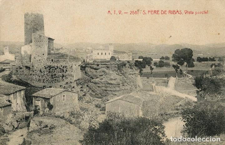 Postales: a03177 2581 Sant Pere De Ribas - Vista Parcial - Atv N&ordm;2581 circulada 1913