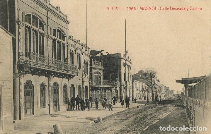 Postcards: a01646 2966 - Masnou - Calle Deseada Y Casino - Atv N&ordm;2966 circulada sin sello