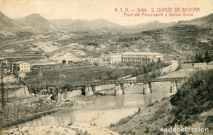 Postcards: a03198 3286 San Quirze De Besora Pont Del Ferro Carrril Y Fabrica Guixa - Atv N&ordm;3286 circulada 1910