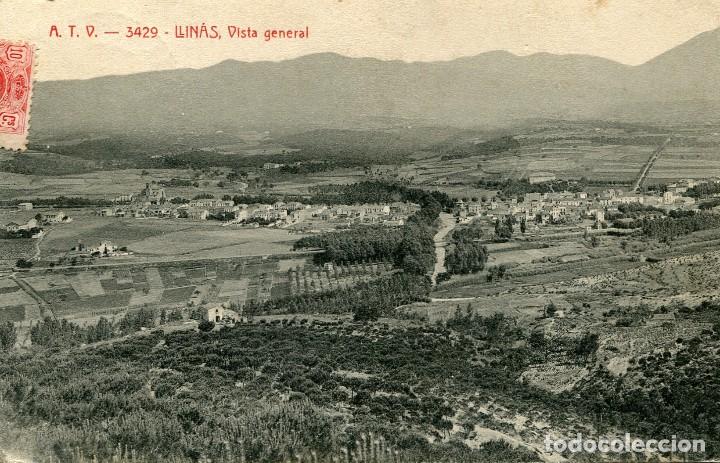 Postcards: a01496 3429 Llinas - Vista General - Atv N&ordm;3429 circulada 1911