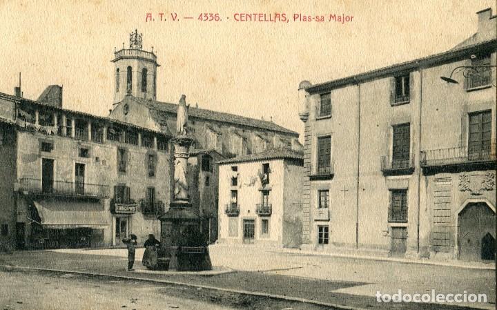 Postkarten: a00952 4336 Centellas - Plassa Major - Atv N&ordm;4336