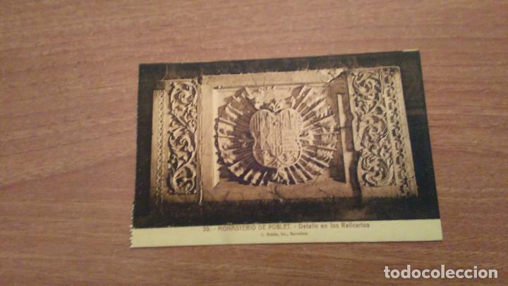 Postkarten: POSTAL MONASTERIO DE POBLETDETALLE EN LOS RELICARIOS SIN CIRCULAR