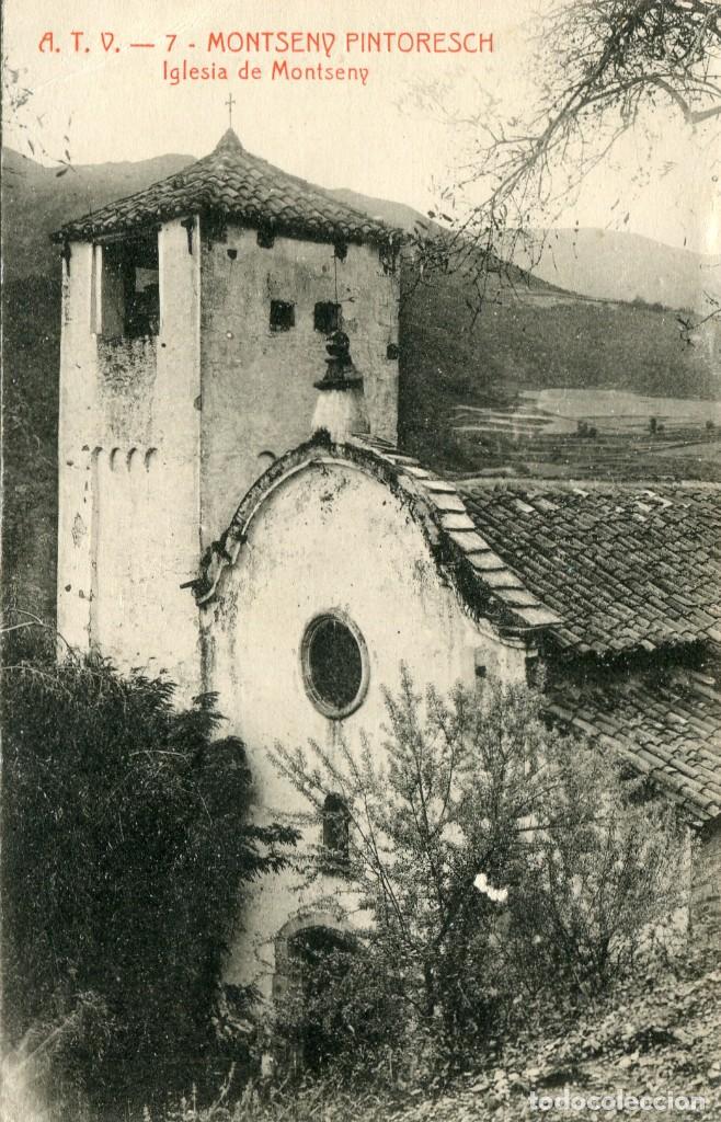 Cartoline: a01761 Montseny Pintoresch - Iglesia De Montseny - Atv N&ordm;7