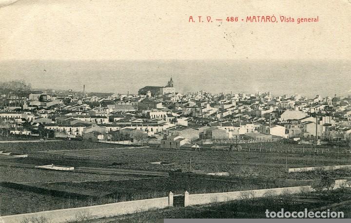 Cartoline: a01690 Mataro - Vista General - Atv N&ordm;486 circulada 1907
