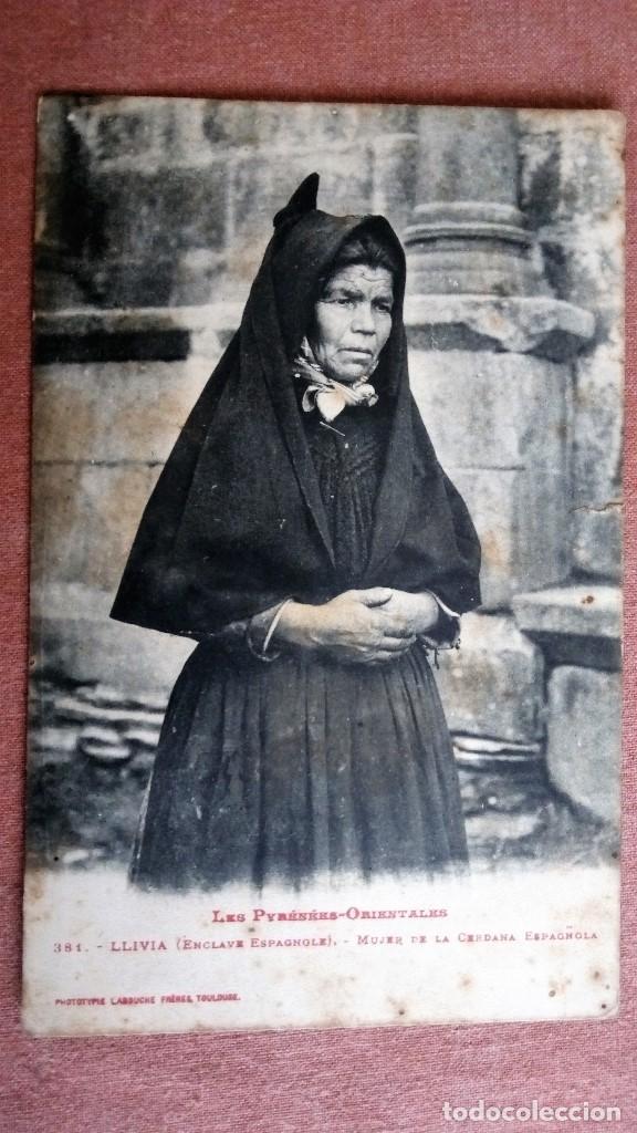 Postales: POSTAL LLIVIA, MUJER DE LA CERDA&Ntilde;A ORIENTAL, PIRINEOS ORIENTALES