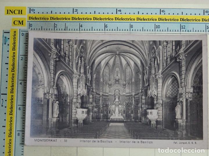 Postais: POSTAL DE MONTSERRAT. A&Ntilde;OS 30 50. MONTSERRAT. INTERIOR DE LA BAS&Iacute;LICA. 58 JUNQU&Eacute;. 656