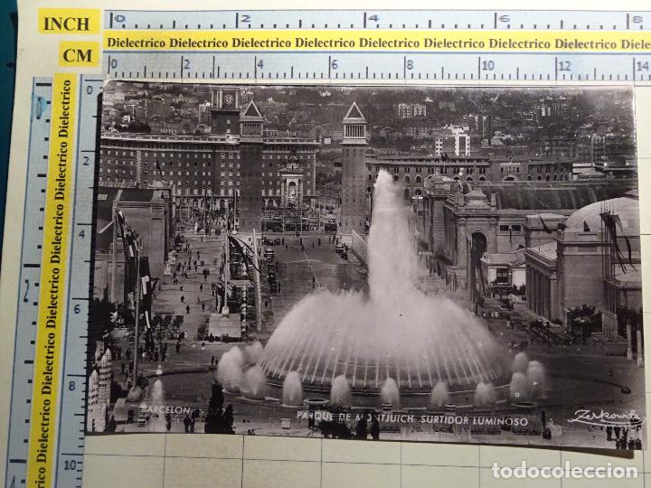 Postkarten: POSTAL DE BARCELONA. A&Ntilde;OS 30 50. PARQUE DE MONTJUICH SURTIDOR LUMINOSO. 572 ZERKOWITZ . 750
