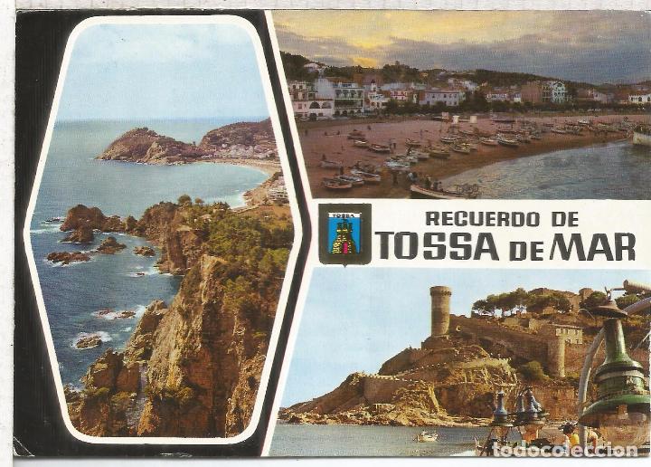 Postales: GIRONA COSTA BRAVA TOSSA DE MAR ESCRITA - Foto 1