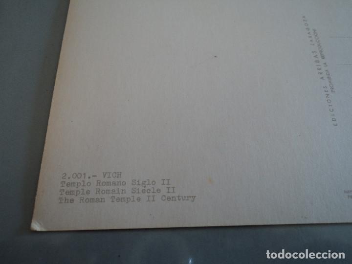 Postales: 2001 vich templo romano ed. arribas - Foto 2