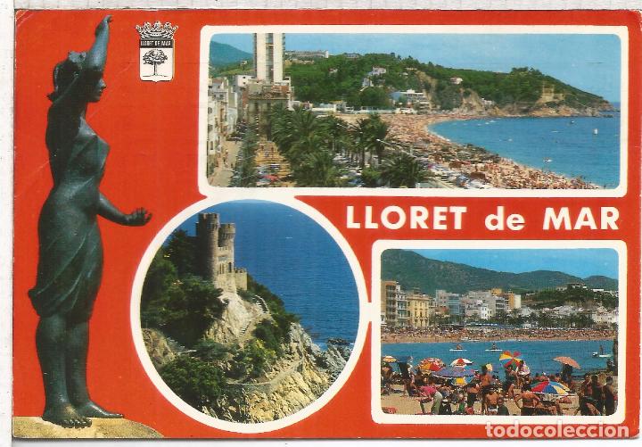 Postales: GIRONA COSTA BRAVA LLORET DE MAR ESCRITA - Foto 1