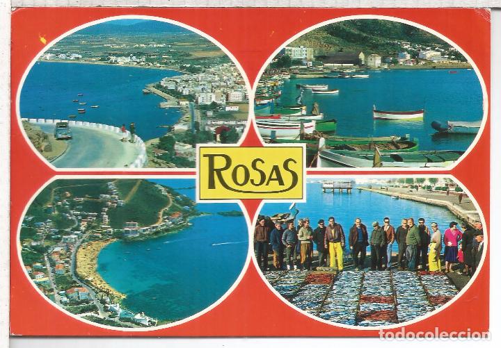 Postales: GIRONA COSTA BRAVA ROSAS ESCRITA - Foto 1