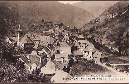 Postales: ANTIGUA POSTAL LAS BORDAS VISTA GENERAL VALLE DE ARAN ESPA&Ntilde;A FOT M SOLE BONET