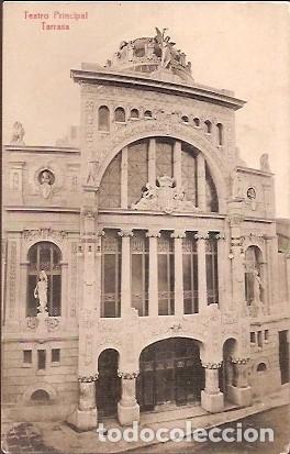 Postais: ANTIGUA POSTAL TEATRO PRINCIPAL TERRASA ESCRITA