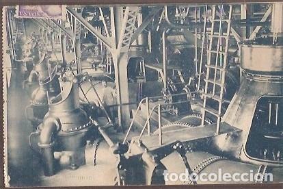 Postcards: ANTIGUA POSTAL U E C 21 SEROS SALA DE TURBINAS ESCRITA FOTO J VILLANUEVA