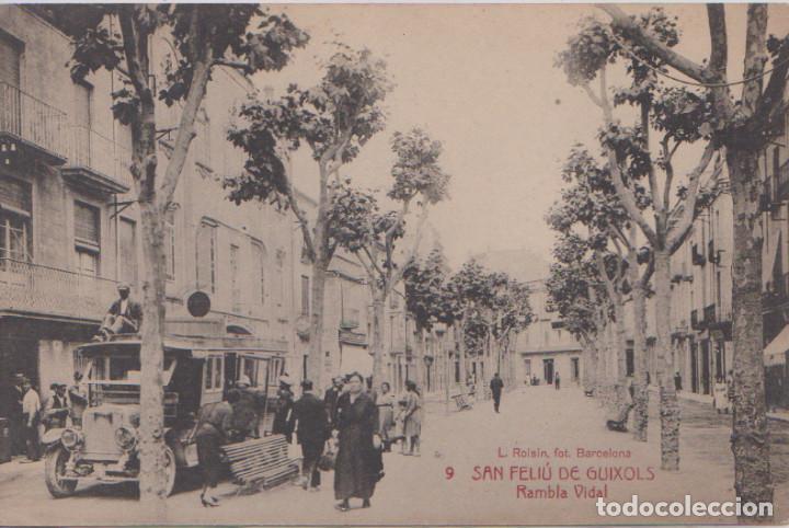 SAN FELIU DE GUIXOLS (GERONA) - RAMBLA VIDAL - L. ROISIN FOT. BARCELONA (Postales - España - Cataluña Moderna (desde 1940))