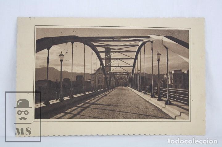 Postcards: Antigua Postal - Tortosa. Puente de Tr&aacute;nsito Sobre el R&iacute;o Ebro - Circulada, 1954