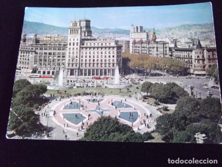 Postais: BARCELONA-V6-N&ordm;442-PLAZA DE CATALU&Ntilde;A-DLB.581-III-GARCIA GARRABELLA-ESCRITA
