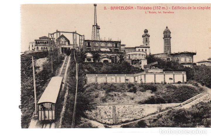 Postales: TARJETA POSTAL ,BARCELONA,TIBIDABO,532 m, EDIFICIOS DE LA CUSPIDE. - Foto 1