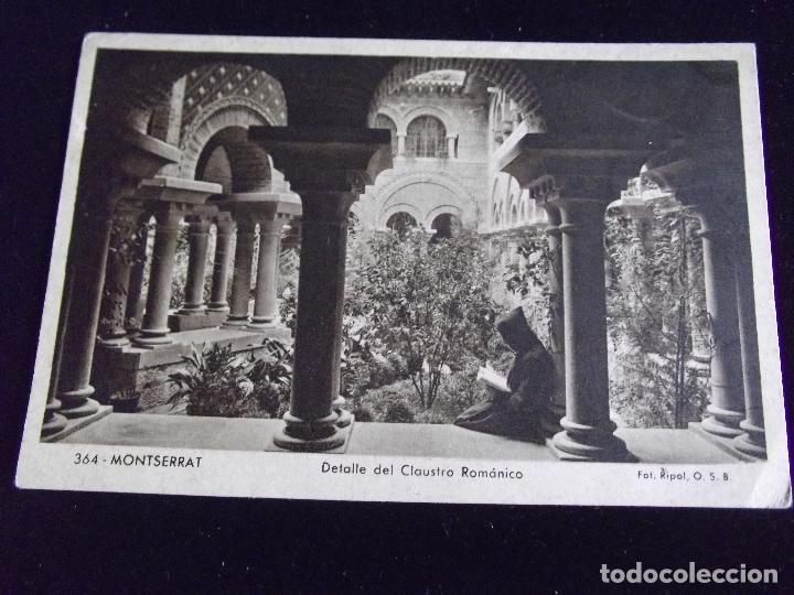 Postais: BARCELONA-V6-N&ordm;364-MONTSERRAT-DETALLE DEL CLAUSTRO ROMANICO-RIEUSSET