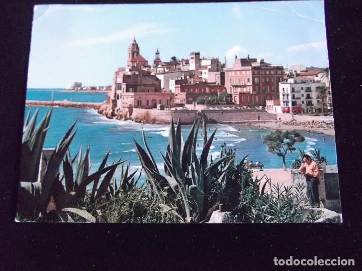 Postais: BARCELONA-V6-N&ordm;163-SITGES-BARRIO DE SAN SEBASTIAN-DLB.2715-70