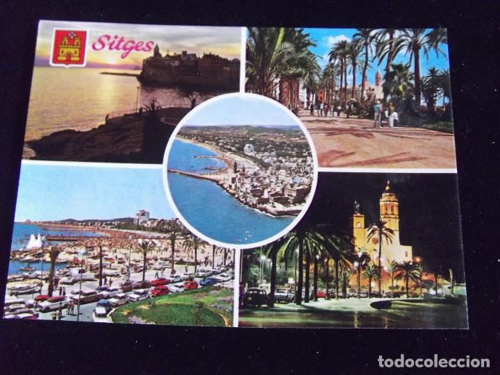 Postkarten: BARCELONA-V6-COSTA DORADA-SITGES-CIRCULADA