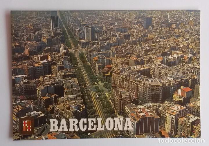 Postales: BARCELONA. DIAGONAL VISTA A&Eacute;REA. POSTAL - Foto 1