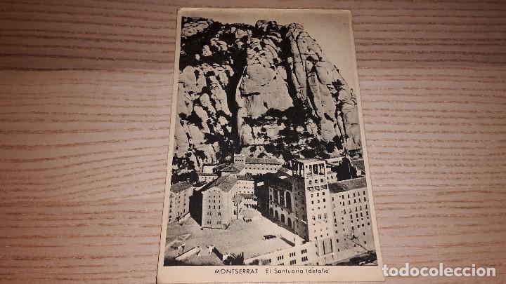 Postales: Postal de Montserrat. El Santuario. Detalle. Huecograbado Rieusset. CIRCULADA 1956