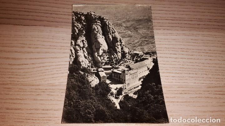 Postales: Postal de Montserrat. El monasterio desde San Juan. 156. Archivo del Monasterio. Circulada