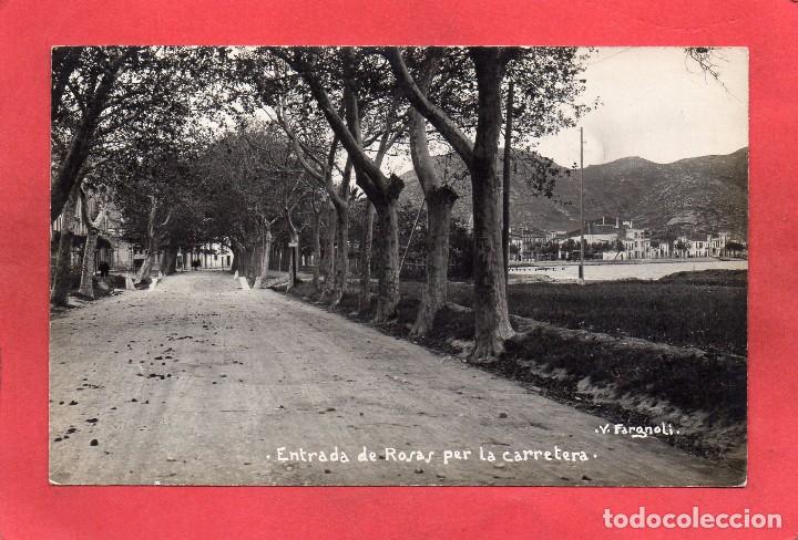 Postais: rosas. entrada per la carretera. fargnoli