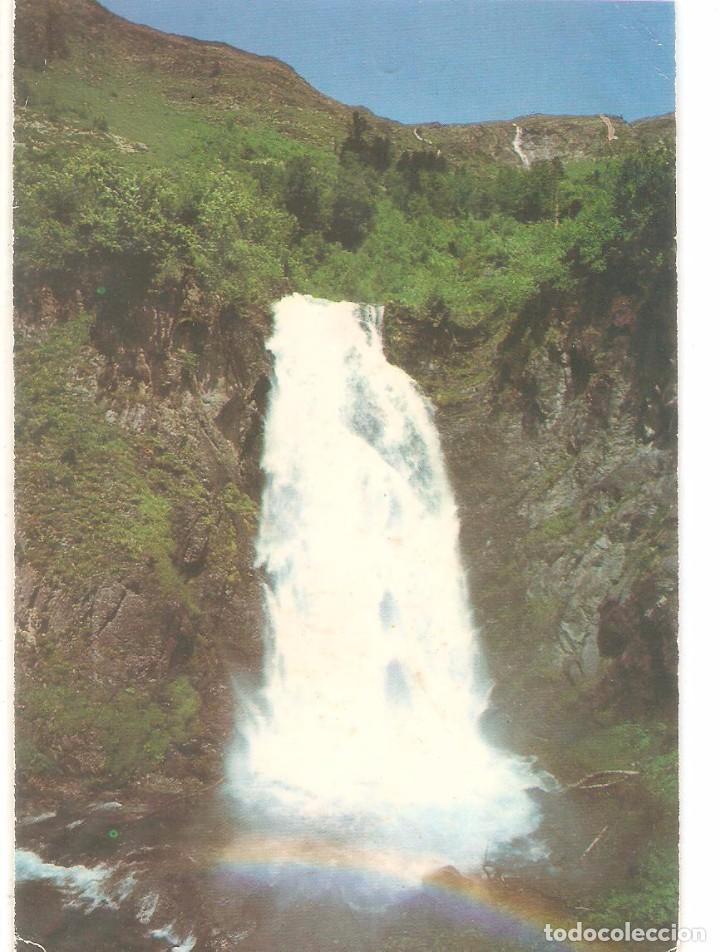 Postcards: VAL D'ARAN, SAUT D'ET PIS, RIBERA DE BARRAD&Oacute;S, FOTO TUR, CIRCULADA CON SU SELLO