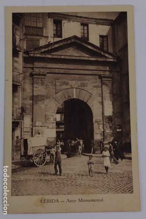 Postales: P-6703. POSTAL LERIDA, ARCO MONUMENTAL. - Foto 1