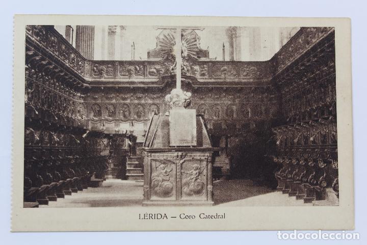 Postales: P- 6742. POSTAL LERIDA, CORO CATEDRAL. - Foto 1