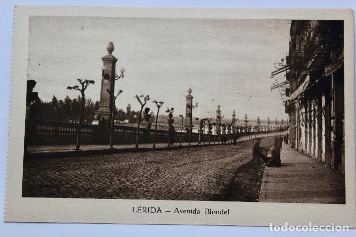 Postales: P- 6750. POSTAL  LERIDA, AVENIDA BLONDEL. - Foto 1