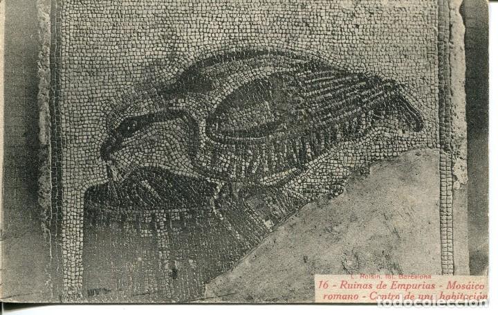 Postales: GERONA-EMPURIAS-MOS&Aacute;ICO ROMANO- 1924  ROISIN