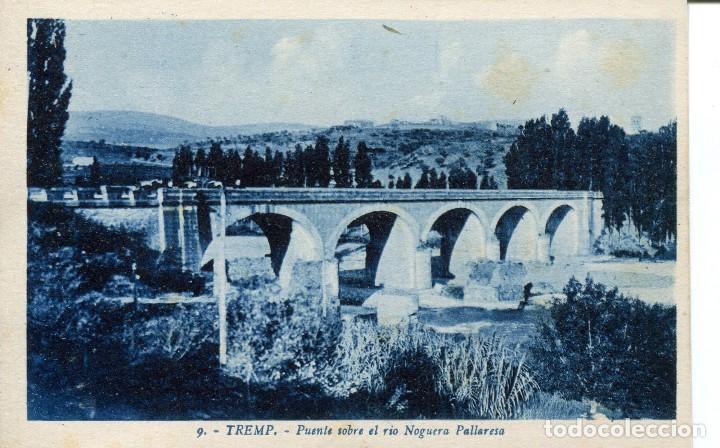 Postales: TREMP-R.F.E.(SAN ANTONIO) PUENTE SOBRE EL R&Iacute;O NOGUERA-PALLARESA-- GUILERA