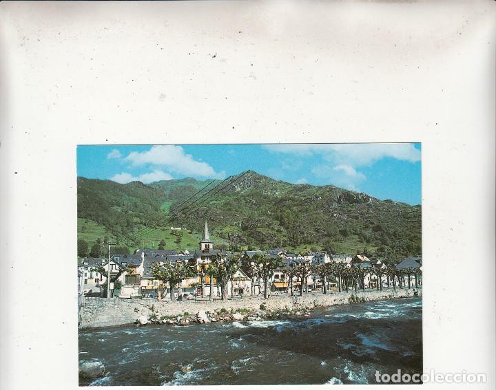 Postales: N. 327 BOSSORT (LL&Eacute;RIDA). VALL D&acute;ARAN. VISTA PARCIAL Y R&Iacute;O GARONA