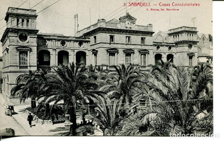 Cartoline: SABADELL-CASAS CONSISTORIALES- ROISIN N&ordm; 3 MUY RARA