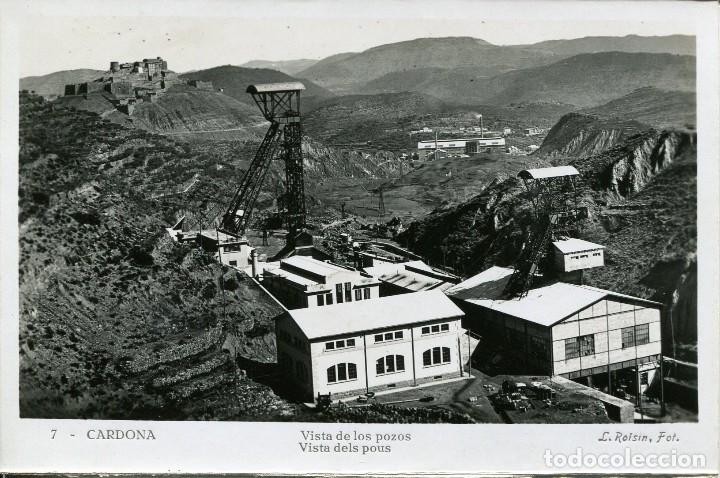 Cartoline: CARDONA-MINA DE SAL--VISTA DE LOS POZOS-- FOTOGR&Aacute;FICA ROISIN N&ordm; 7-- MUY RARA